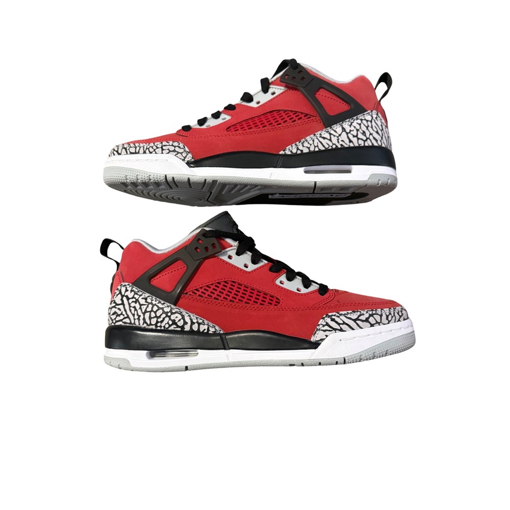 Jordan Spizike Low Kids‎ Size 7Y Gym Red Black Wolf Grey FQ3950-600 Brand New